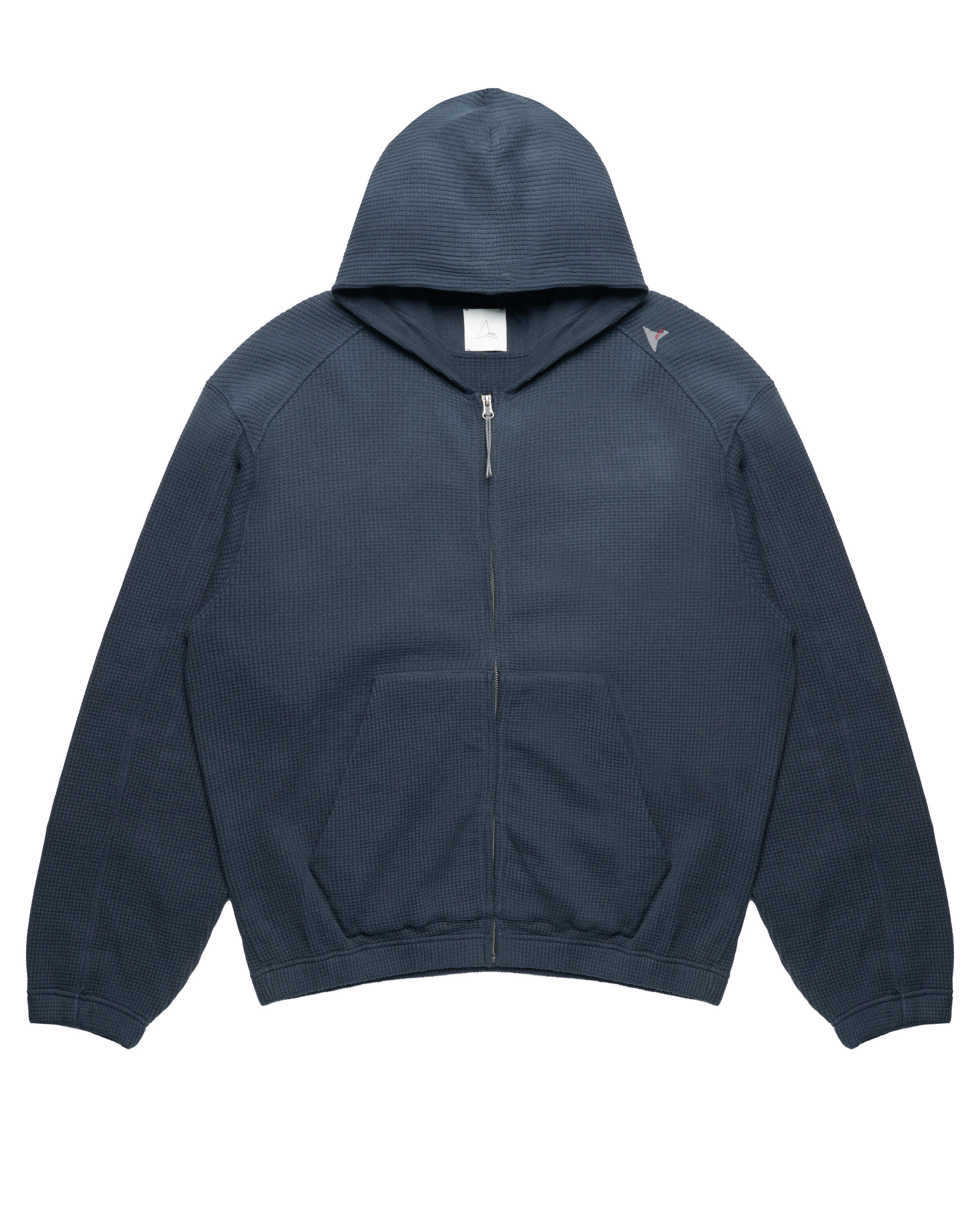 ROA Bee Sun Faded Organic Waffle Zip Up Hoodie | YBMW034FA31